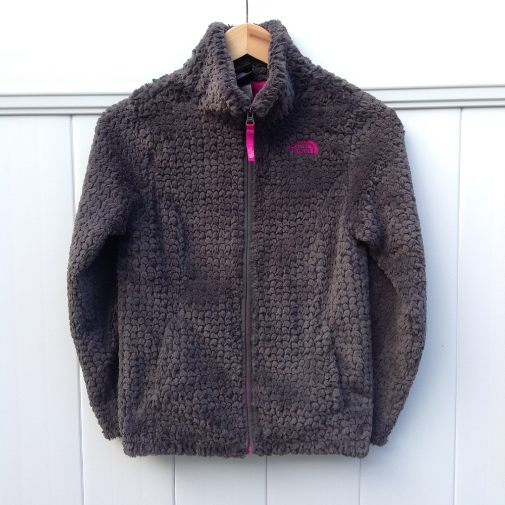 The North Face girl's teddy coat/full zip jacket